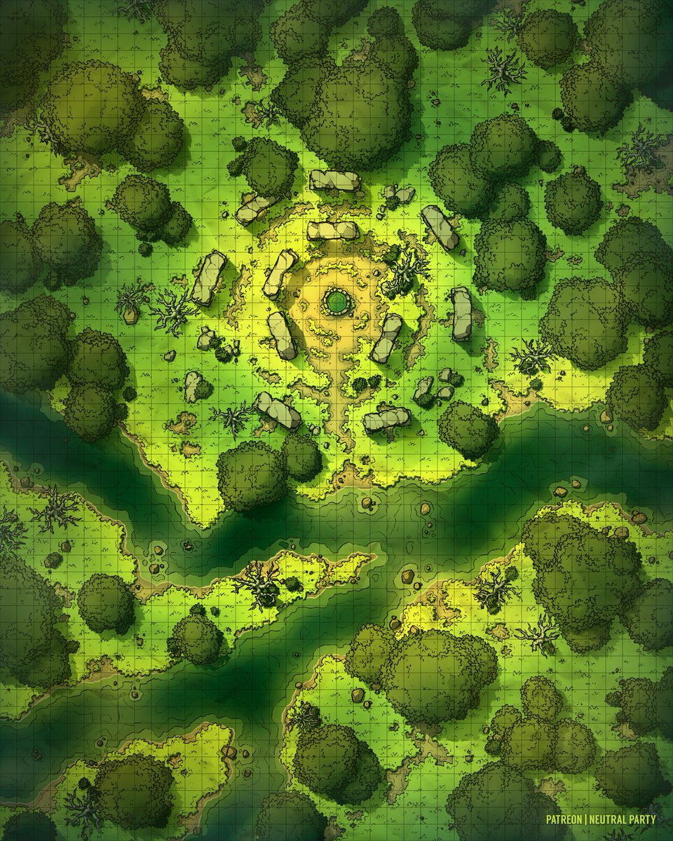 NeutralPartyArt's tweet image. I don&apos;t really know what druids were doing in Stonehenge but that place looks like a kickass druidic battle arena. Roll up the sleeves on your brown robes, grip your gnarled branch, secure your long white beard in your belt, &amp;amp; prepare for the fight of your life #dnd #roll20