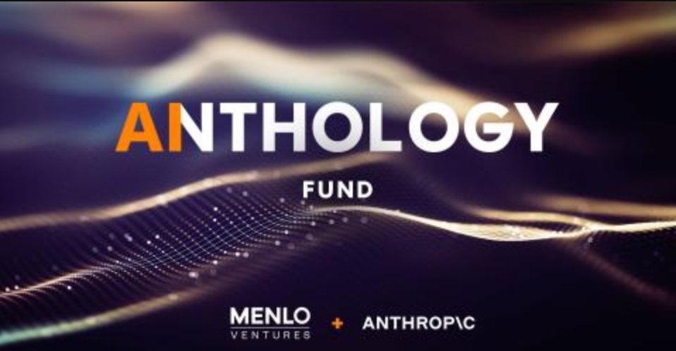 jozhukennedy's tweet photo. Today @AnthropicAI is launching a $100M Anthology Fund with @MenloVentures

Why "Anthology"? It's a hat tip to the AI innovators building tech to push humanity forward - solving the most intractable societal problems in healthcare, infra, energy, workforce development &amp; education https://t.co/6xPPfrDBqS