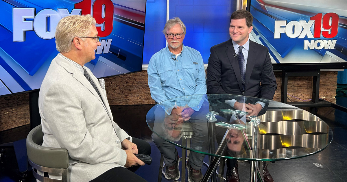 Seconds matter when recognizing &amp; and treating a #stroke. Jim relied on neurosurgeon Dr. Michael Robinson, emergency workers and the <a href="/StElizabethNKY/">St. Elizabeth</a> team – plus his Apple Watch – to help him survive. Watch Jim's amazing recovery story on Fox 19 News. bit.ly/Stroke_Fox19