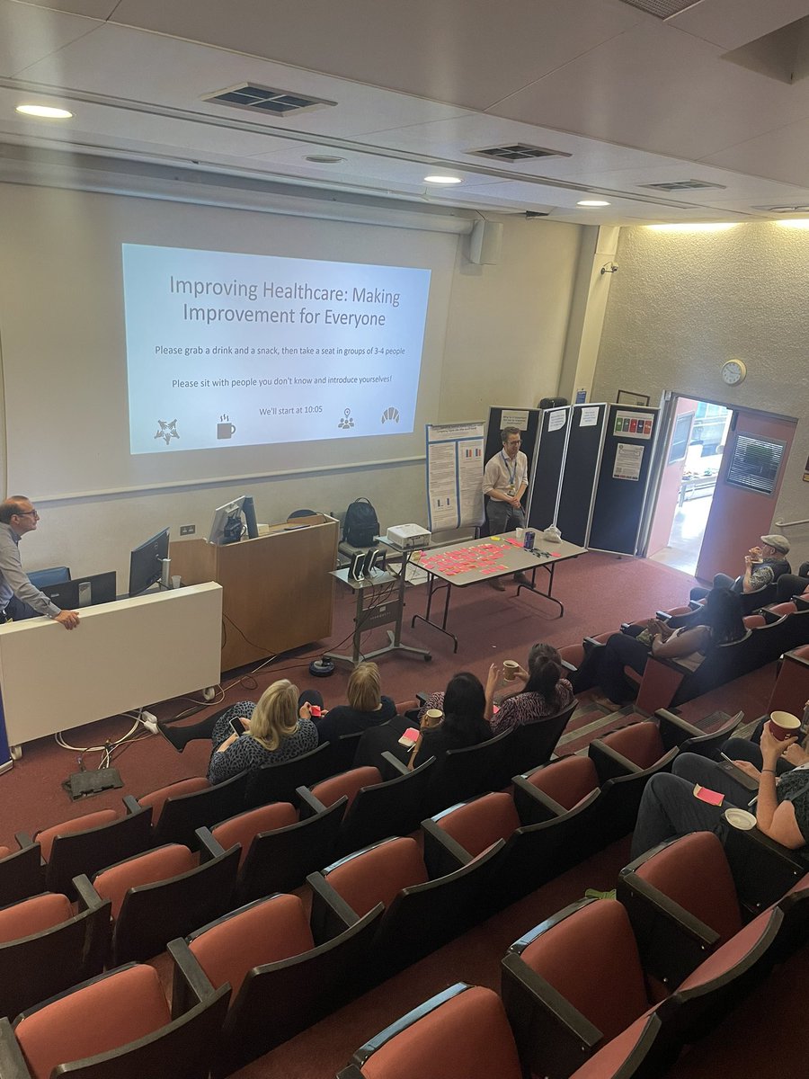 Today we hosted our first ever in-person Improvement Network networking event! We had time to meet new colleagues with tea and coffee, as well as a workshop led by Dr James Harkness on how to overcome some of the barriers to improvement in healthcare☺️