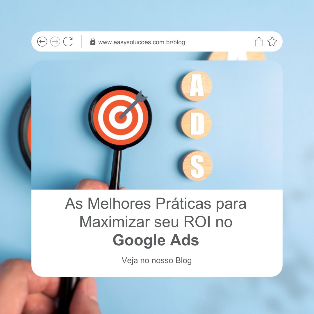 EasySolucoes's tweet photo. 🚀 Nova Matéria no Blog! 🚀

As Melhores Práticas para Maximizar seu ROI no Google Ads

Confira a matéria completa no blog! 📲 https://t.co/MQdwAZaGdF