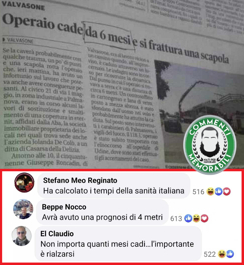 CM_Memorabili's tweet photo. "Un viaggio ha senso solo, senza ritorno se non in volo.." [Cit.] #ignoransa #commentimemorabili #cadute https://t.co/Lo6qwfRu98