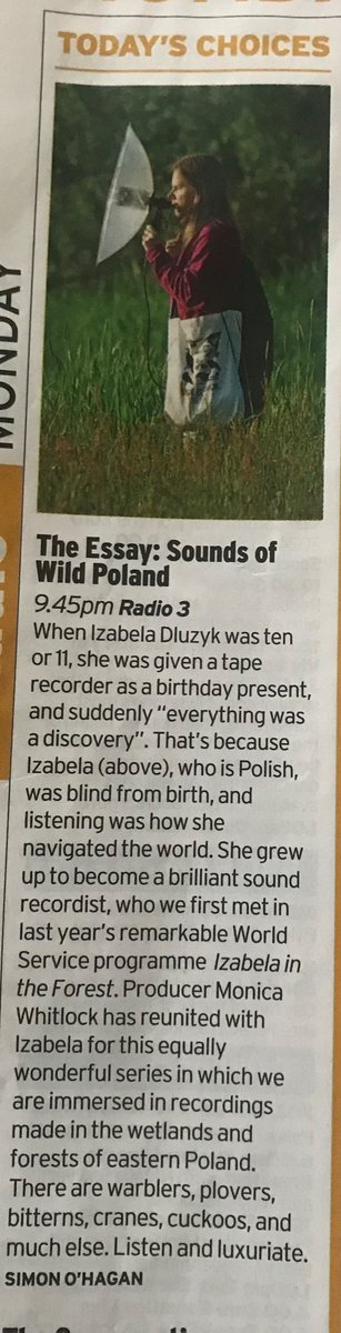 Two really outstanding series running all this week on <a href="/BBCRadio4/">BBC Radio 4</a> and <a href="/BBCRadio3/">BBC Radio 3</a>. Masterclasses in the medium from Carlo Gebler and <a href="/WhitlockMonica/">Monica Whitlock</a>.