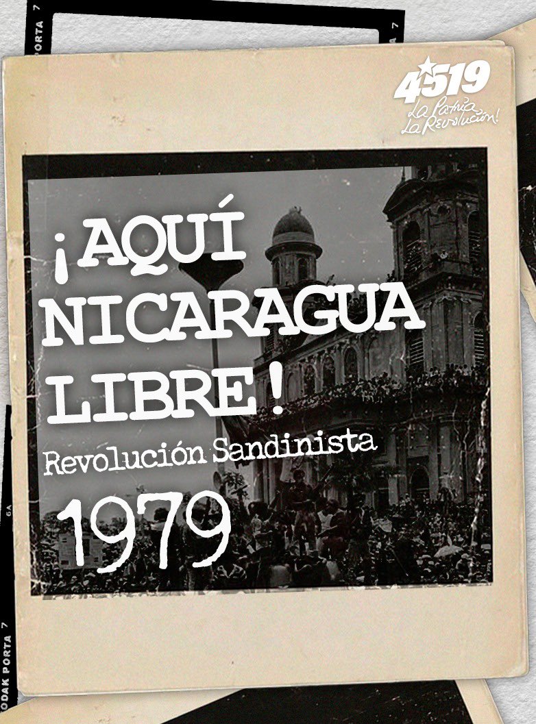 Estas son algunas Postales de Los años de lucha que desembocaron en el triunfo de la Revolución Popular sandinista. ✊🏼🔴⚫️ 

#4519LaPatriaLaRevolución #Nicaragua