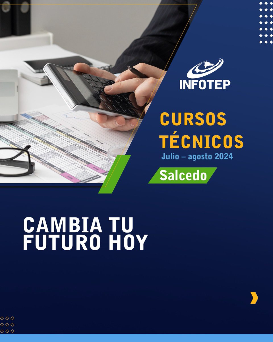 InfotepRD's tweet image. ¡CUPO DISPONIBLE! 

📍Provincia Hermanas Mirabal

Para mayor información debe comunicarse a nuestro Centro Tecnológico Hermanas Mirabal, llamando al 809-244-1700, ext. 8771.

¡Te esperamos!

#INFOTEPesInnovación
#INFOTEPteImpulsa
#CapacitarEsProgresar
#INFOTEPesInnovación