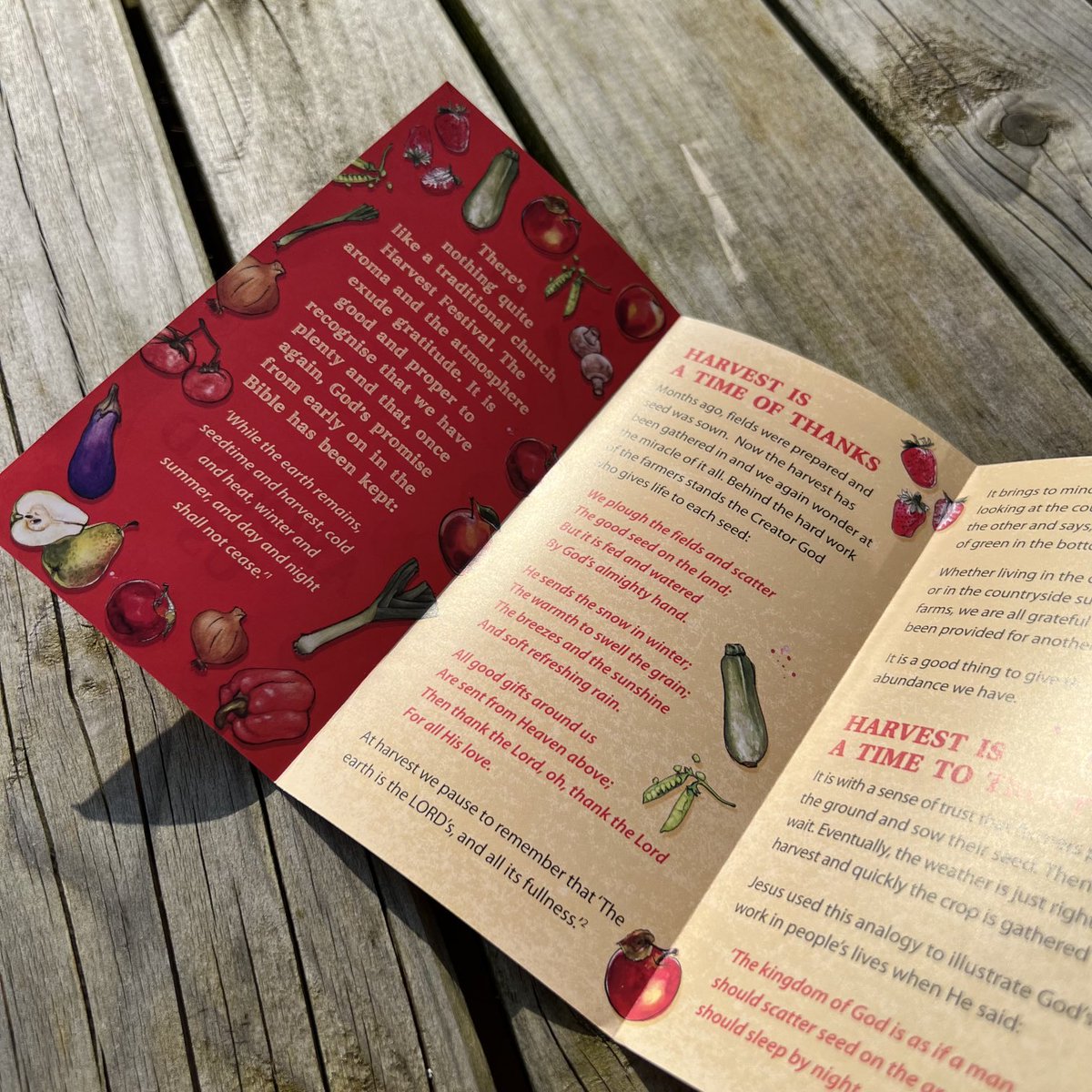 createHoot's tweet image. 🎵All good gifts around us 🎶 enjoyed designing this Harvest Festival tract for ⁦@10ofthose⁩. #design #CreativeHoot10years