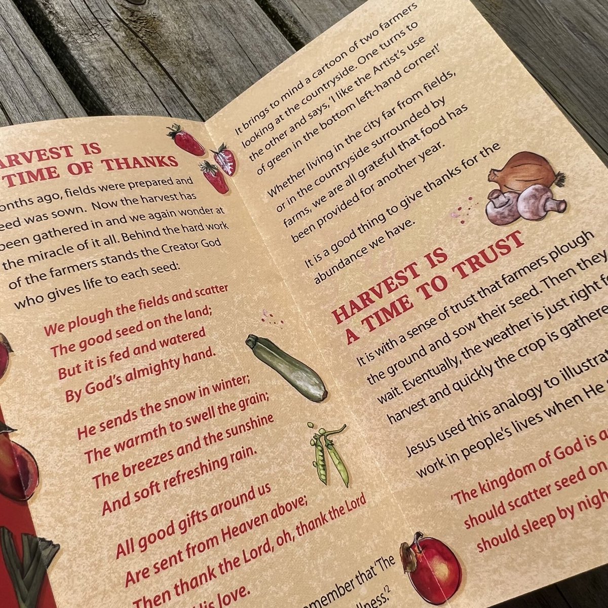 createHoot's tweet image. 🎵All good gifts around us 🎶 enjoyed designing this Harvest Festival tract for ⁦@10ofthose⁩. #design #CreativeHoot10years