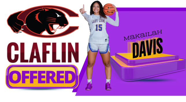 Congratulations to Lady Lion’s Makailah Davis on receiving offers from Valdosta State University and Clafin University!! #LWay #LadyLions #LegacyEarlyCollege
