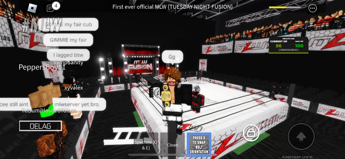 VeeStylesRblx's tweet image. Just another night for the bad guys haha

#ANDFIRST @MLWChairman World Heavyweight Champion.

#TOOSWEET