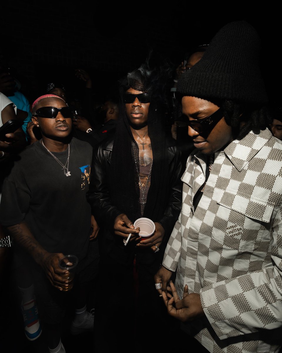 Rema, Ruger & Shallipopi at “HEIS” listening party in London 🇬🇧