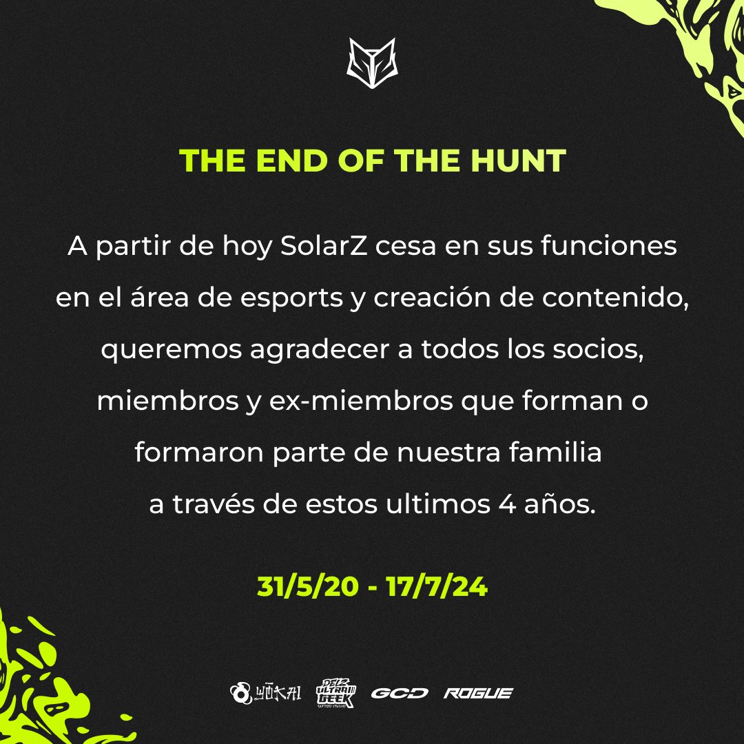 No queda más que decir adiós. A partir de hoy 17 de Julio estaremos cesando funciones. Gracias a todos los que han formato parte de esta gran aventura 💚💜

Y lo nuestro si va enserio, no vamos a cambiar de logo 🧐