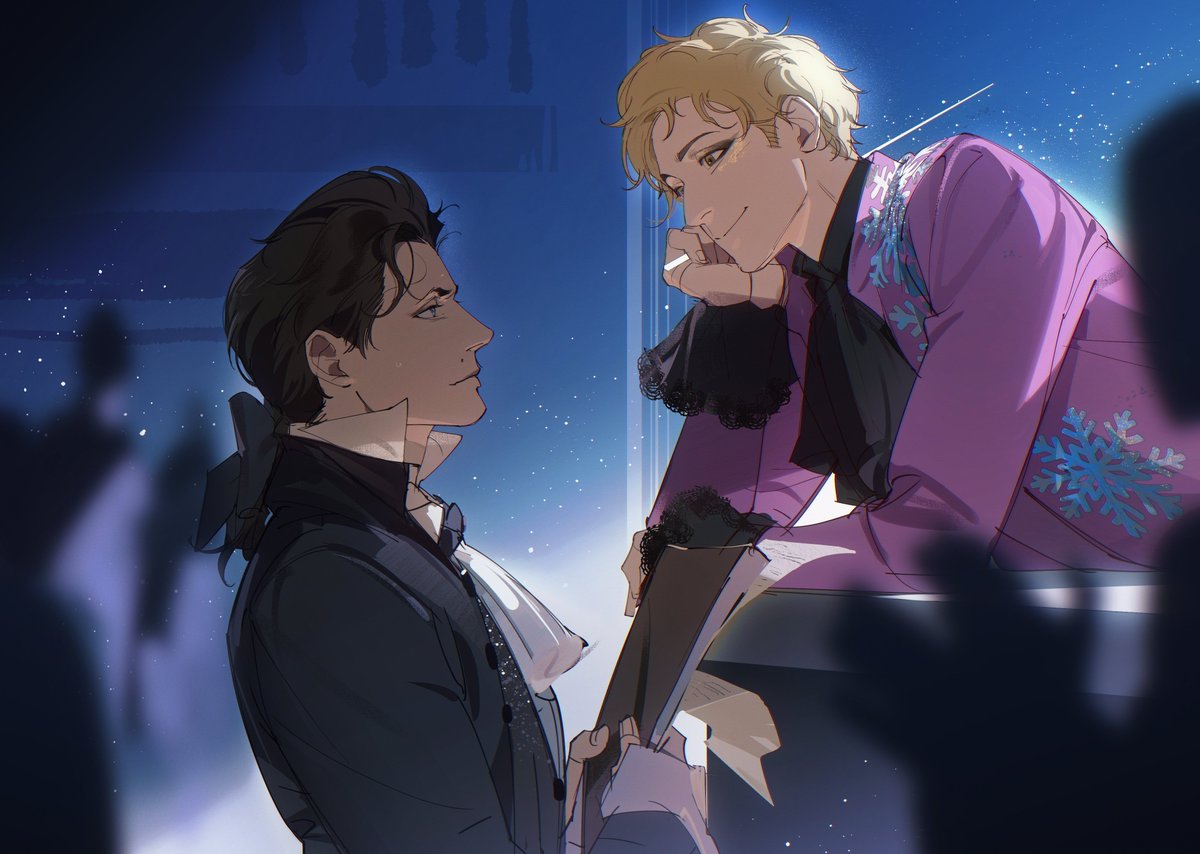 ＃摇滚莫扎特

“我的新曲子怎么样，萨列里”

“……尚可。”

（因为没找场景参考透视画的像勾石。纠结再三还是画了小米版的莫扎特） ​​​ps∶场景是小莫趴在指挥舞台的边缘，不是窗台，以防大家看不出来说明一下