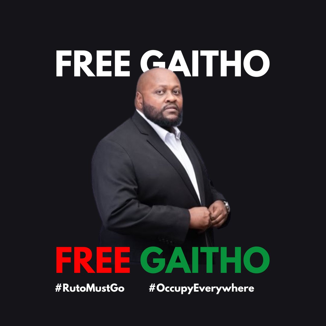 It will only cost you 2 seconds to type #FreeGaitho

Retweet widely