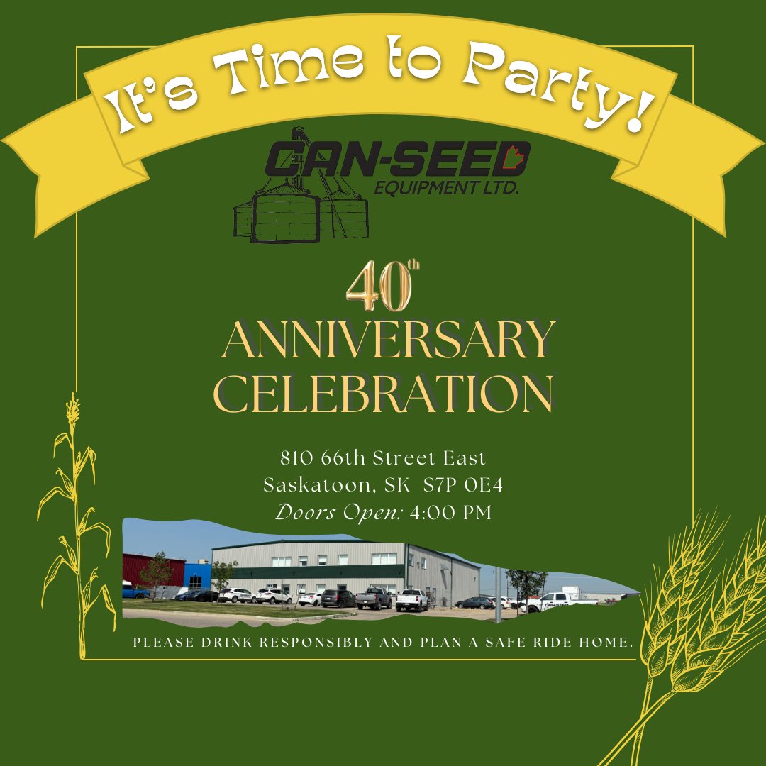 Hey there, party people!
We're officially set up and ready to welcome you at 4:00 this evening! There's prizes to be won, freebies to be scoped out, food to be eaten, and drinks to be had. We are so grateful for all of the support we have received over these 40 years and for the