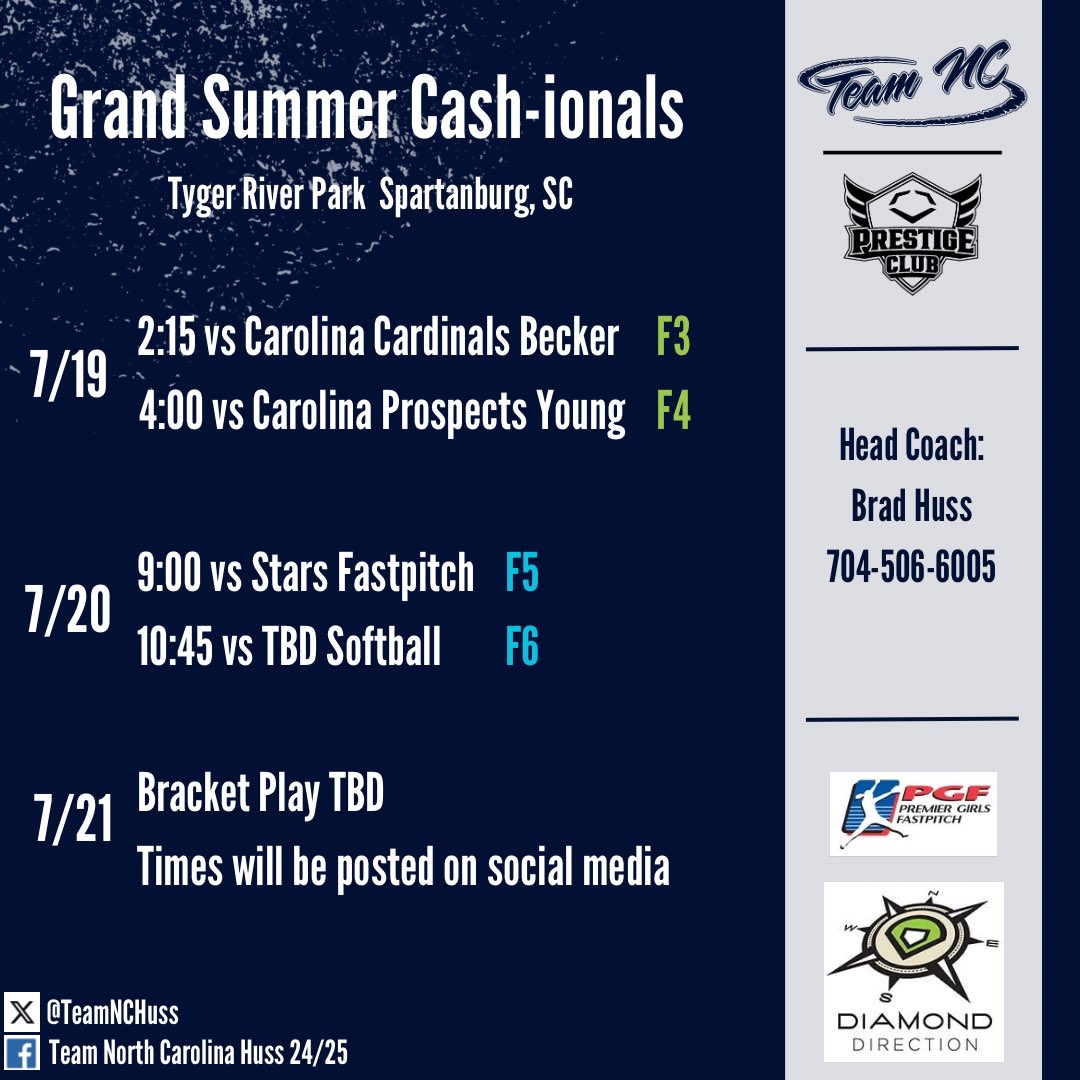 Hitting the dirt in Spartanburg one last time this summer! <a href="/HussBrad/">Team North Carolina-Huss</a> <a href="/TeamNCSoftball/">Team North Carolina Softball</a>