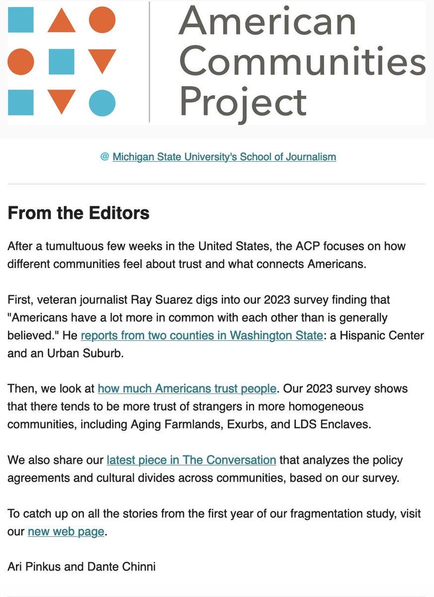 Dchinni's tweet photo. In this month's @AmCommPro newsletter. Trust and division in America. And the work we've done exploring those topics in the last year. https://t.co/e6alJPBxao