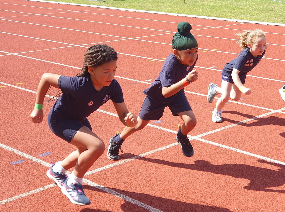 Infant Sports Day at Tooting track. Fabulous weather, fabulous fun!