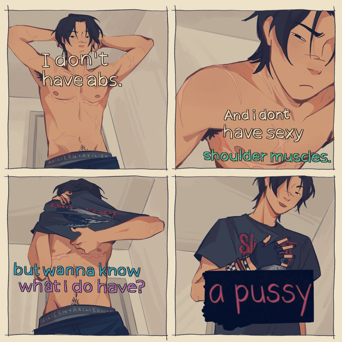 axiliernarchive's tweet photo. cw // suggestive (?..??)

my favorite transmasc boyloser tim drake 
#timdrake #dc https://t.co/EKsxJ9UFNv