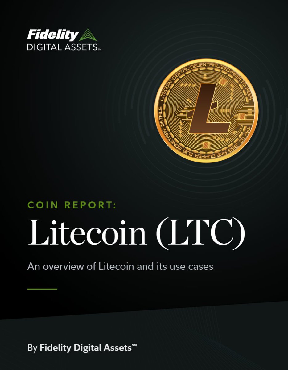 Litecoin (@litecoin) on Twitter photo JUST IN: Financial powerhouse <a href="/Fidelity/">Fidelity Investments</a>, publish a new dedicated report from their <a href="/DigitalAssets/">Fidelity Digital Assets</a> division.. "An overview of #Litecoin and its use cases" JUST IN: Financial powerhouse <a href="/Fidelity/">Fidelity Investments</a>, publish a new dedicated report from their <a href="/DigitalAssets/">Fidelity Digital Assets</a> division.. "An overview of #Litecoin and its use cases"