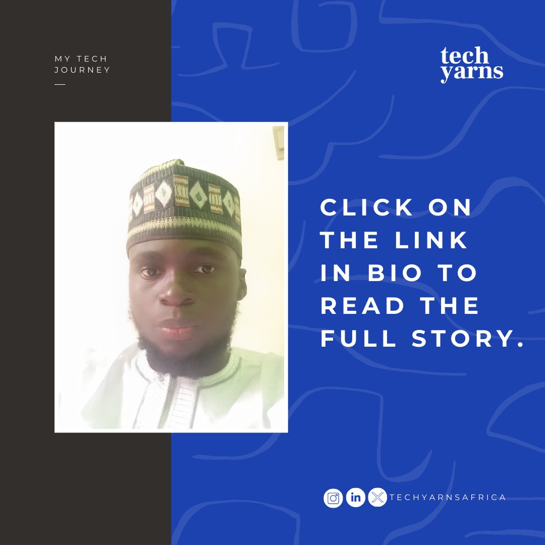TechYarnsAfrica's tweet image. Click the link in our bio to read more!

#mytechstory
#techyarns 
#howigotintotech