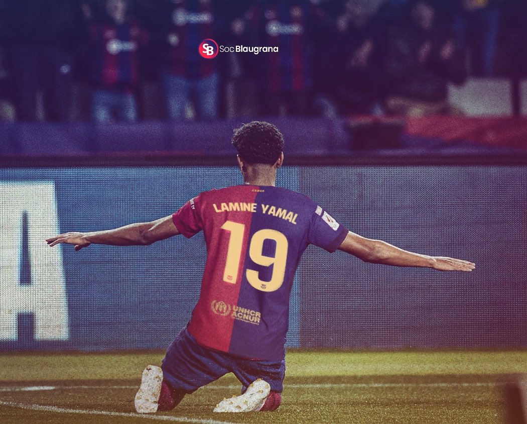 SocBlaugranaFC's tweet photo. NUEVO 𝗡𝗨́𝗠𝗘𝗥𝗢, MISMA 𝗜𝗟𝗨𝗦𝗜𝗢́𝗡 ✨
LAMINE YAMAL 𝟭𝟵🔥 https://t.co/vzVOn0vjcQ