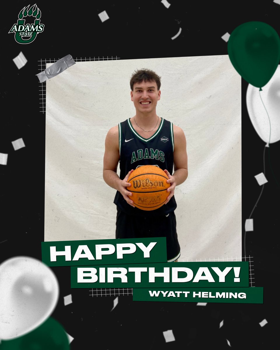 Happy birthday to Wyatt Helming! Wyatt will be joining the Grizz Gang next year as a junior from Lake Mills, Iowa. Enjoy your day, Wyatt!🐻🏀 

#JUNTOS