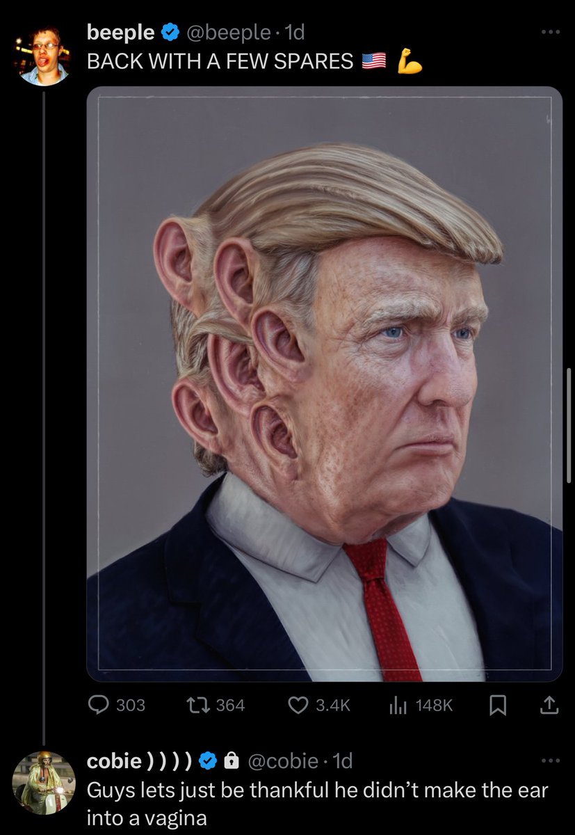 CobieCoinSol's tweet photo. A vagina ear would hit different 😂 https://t.co/gzScl4eOrn