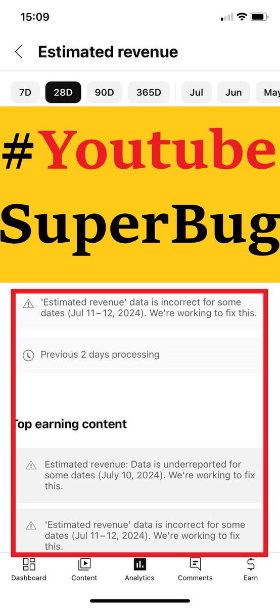 googlesuperbug's tweet image. 2 News:
bultannews.com/003Txg bultannews.com/0039Sf
#YouTube once again admits to the big problem of its statistics system
This is part of the big problems with the #YouTube system
#GoogleSuperBug
#YoutubeSuperBug
@elonmusk