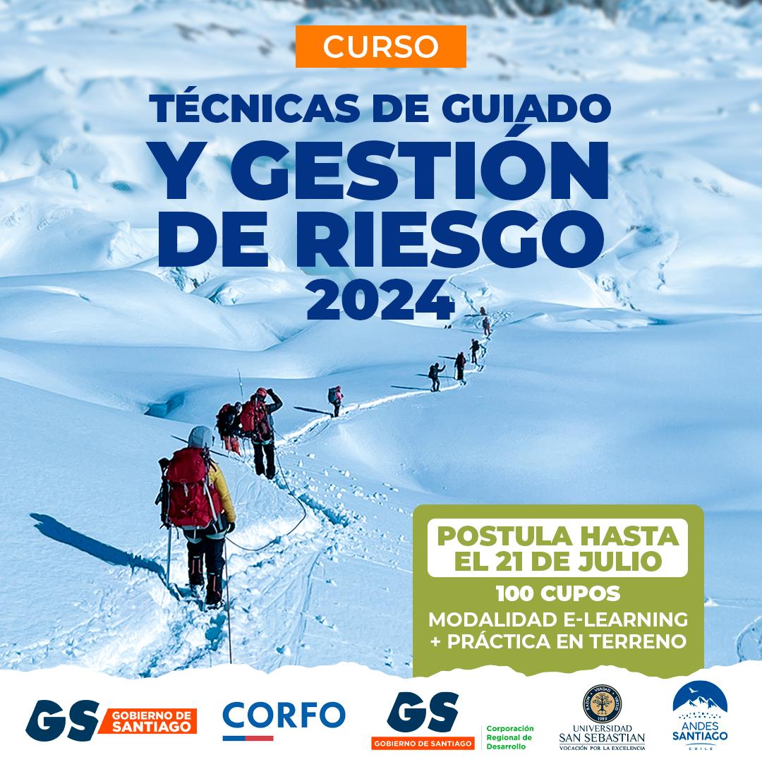 ATENCIÓN‼️
Participa en los cursos de la Academia de Turismo de Montaña del Programa Andes Santiago de #corfo RM. Los cursos serán impartidos por la Universidad San Sebastián. Más información en las redes de <a href="/andesstgo/">Andes Santiago</a>