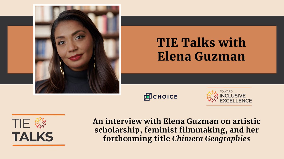 Choice_Reviews's tweet photo. Explore artistic scholarship, feminist filmmaking, and her forthcoming title “Chimera Geographies” with documentary filmmaker, educator, and anthropologist @Elena_Herminia in our new interview series, #TIETalks https://t.co/8ixs8xsKlN #BlackFeminism #AfricanDiaspora #DEI https://t.co/G8wntyNwE4