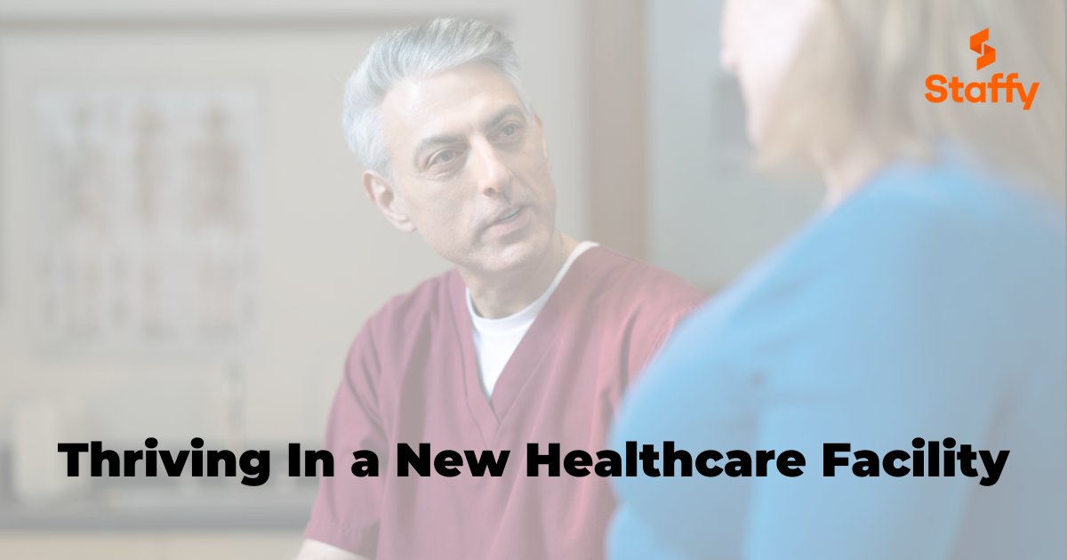 Are you new here? 👥
Check out our latest blog post: Thriving in a New #Healthcare Facility 👩‍⚕️🏥
Read up on our latest tips:
🧡Communicate and Build Relationships
🧡Embrace Learning Opportunities
🧡Organize and Prioritize
Read more here:
hubs.li/Q02CtCtY0
#Staffy #Blog
