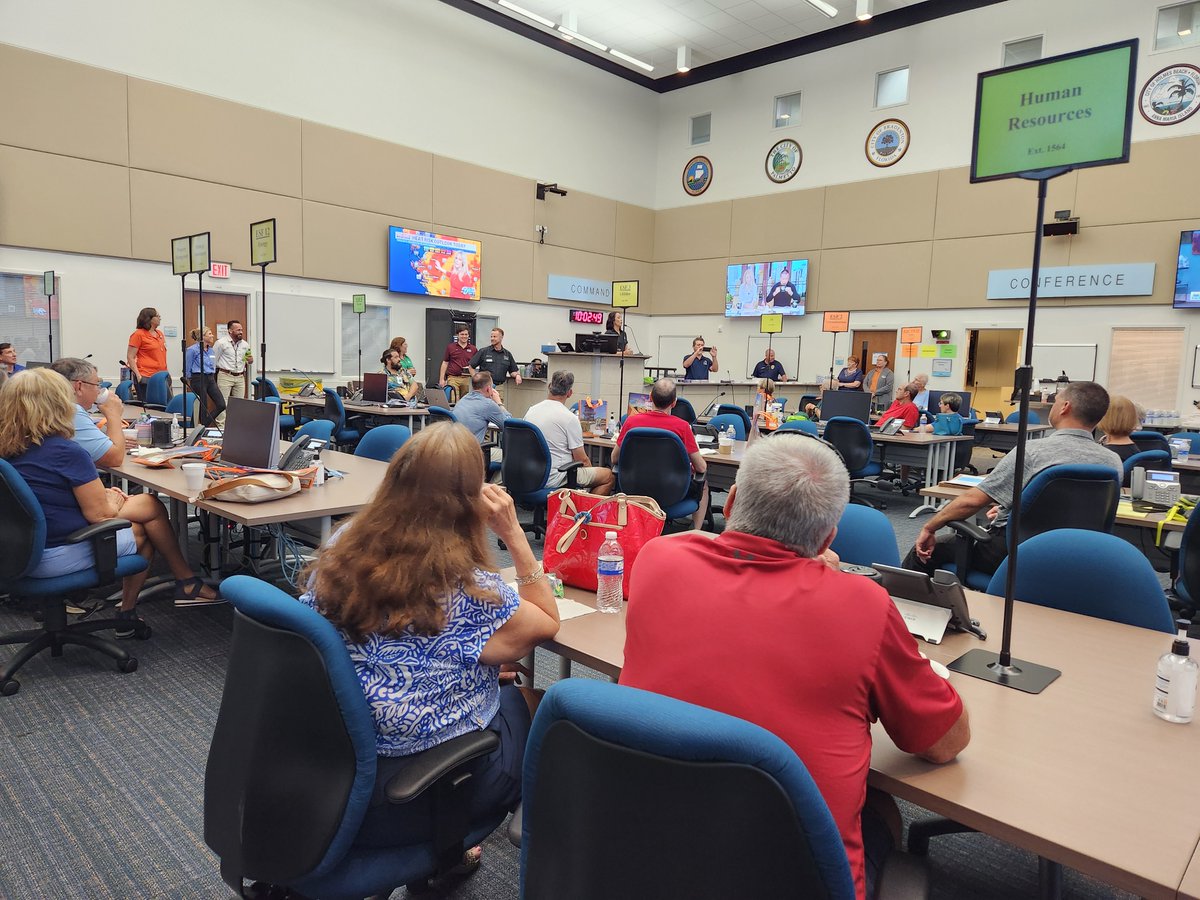 famfirsthc's tweet photo. Our Manatee office had an insightful morning last week at the EOC for Manatee County! The county hosted an event to educate businesses, organizations, and residents about hurricane preparedness. We learned valuable tips on how to help families get ready for hurricane season. https://t.co/baoFeA2cHu