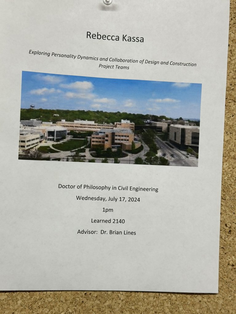 At the University of Kansas (KU) in USA to attend the PhD dissertation examination of our second daughter <a href="/rebecca_kassa/">Rebecca Belay Kassa</a> which will be held at the Civil, Environmental &amp; Architectural Engineering Department of KU today <a href="/gideonk116/">Gideon Kassa</a> <a href="/Betelehem_Belay/">BB</a> <a href="/DeborahKassa1/">Deborah Kassa</a>