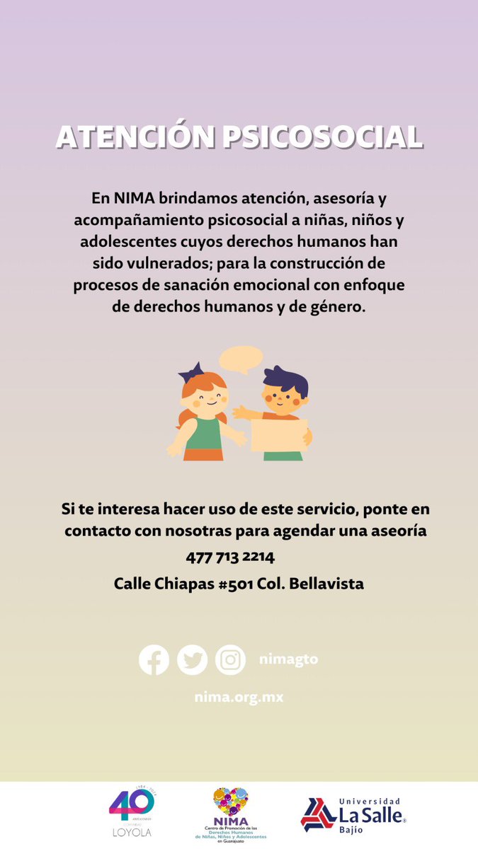 NIMA Centro de Promoción de DDHH de NNA tweet media