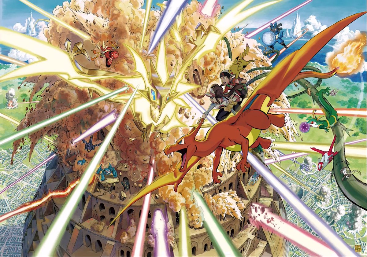 Lewchube's tweet photo. eternally funny seeing big mangaka draw pokemon because it is ALWAYS one of two fucking genres https://t.co/zZwU9iPrR4