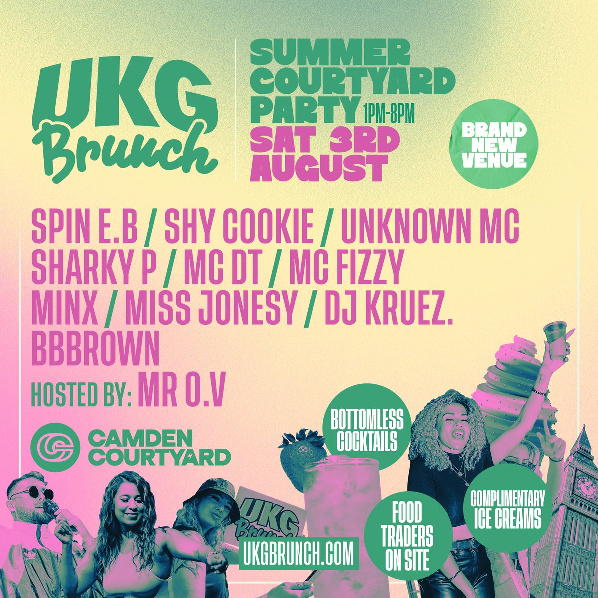 𝗘𝘅𝗽𝗲𝗰𝘁 𝗢𝗻 𝗧𝗵𝗲 𝗗𝗮𝘆
⏰️ Extended 7 Hour Daytime Party 
🍹 Brunch Tix Incls 60mins Bottomless Punch
🎵 Rave To Your Favourite Garage Artists
🍕 Delicious Food To Purchase
💥 Massive UKG Vibes All Day Long! 

𝗧𝗜𝗖𝗞𝗘𝗧𝗦 ukgbrunch.co.uk/buy-tickets

#UKGBrunch