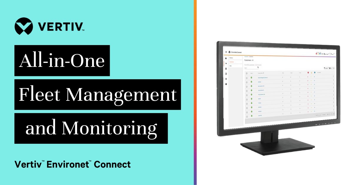 Brad_Lyon's tweet image. Experience all-in-one monitoring with Vertiv™ Environet™ Connect! 🌐 This cloud-based monitoring platform offers full-featured software solutions that won&apos;t break the bank. Get the visibility you need. Demo Now: ms.spr.ly/6013luTLH #DataCenterMonitoring