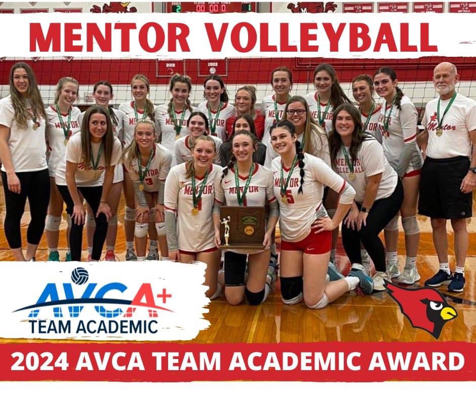 Congratulations to the 2023 Varsity team as they were awarded the 2024 AVCA Team Academic Award! So proud of these student athletes and their accomplishments on and off the court!