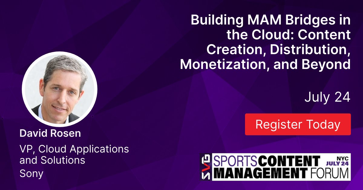 SonyProUSA's tweet image. Attending @sportsvideo&apos;s Sports Content Management Forum? Join us for this panel @ 1:50pm which features #TeamSony&apos;s David Rosen! You&apos;ll learn about the power &amp;amp; possible challenges of cloud-based solutions/infrastructure in modern media management: bit.ly/3Wh7lyI #SVGSCM