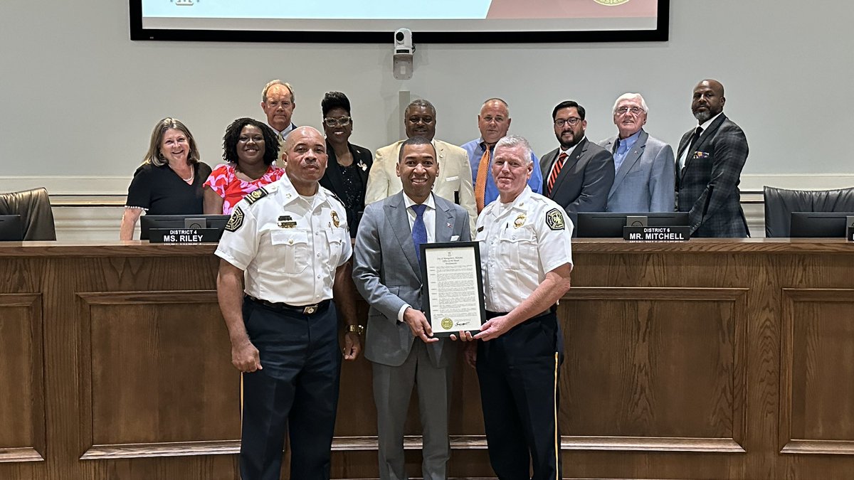 After nearly 41 years of service Chief of Staff Joseph “Joey” Addie is retiring. He is the 2nd longest serving Firefighter on record. Mayor Reed recognized Chief Addie with a proclamation for all for his years of hard work. 
Congratulations Chief Addie on your retirement.