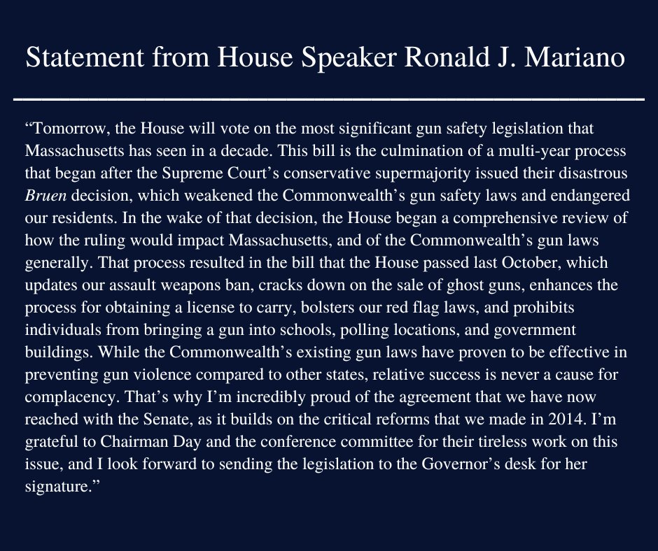Speaker Ron Mariano tweet media