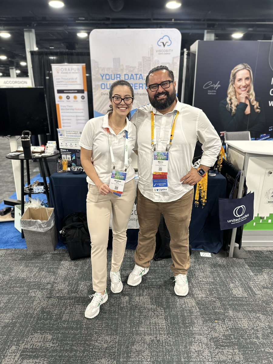 theITstyle's tweet photo. So proud of this speaker couple that put their brains together for their session on #orcleapex template components and AI-powered documentation, My colleague @markuspg and one of my fave #WIT @kristhalmeng 💚
@ViscosityNA @odtug #kscope https://t.co/Lte6GG5v4N