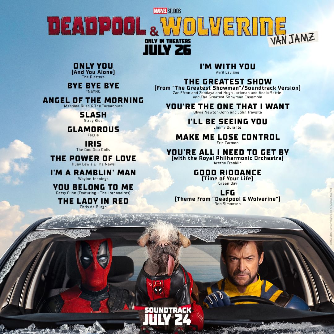 googoodolls's tweet photo. When everything feels like the movies.... 

@Deadpool @deadpoolmovie #DeadpoolWolverine https://t.co/sGLPiPBEQt