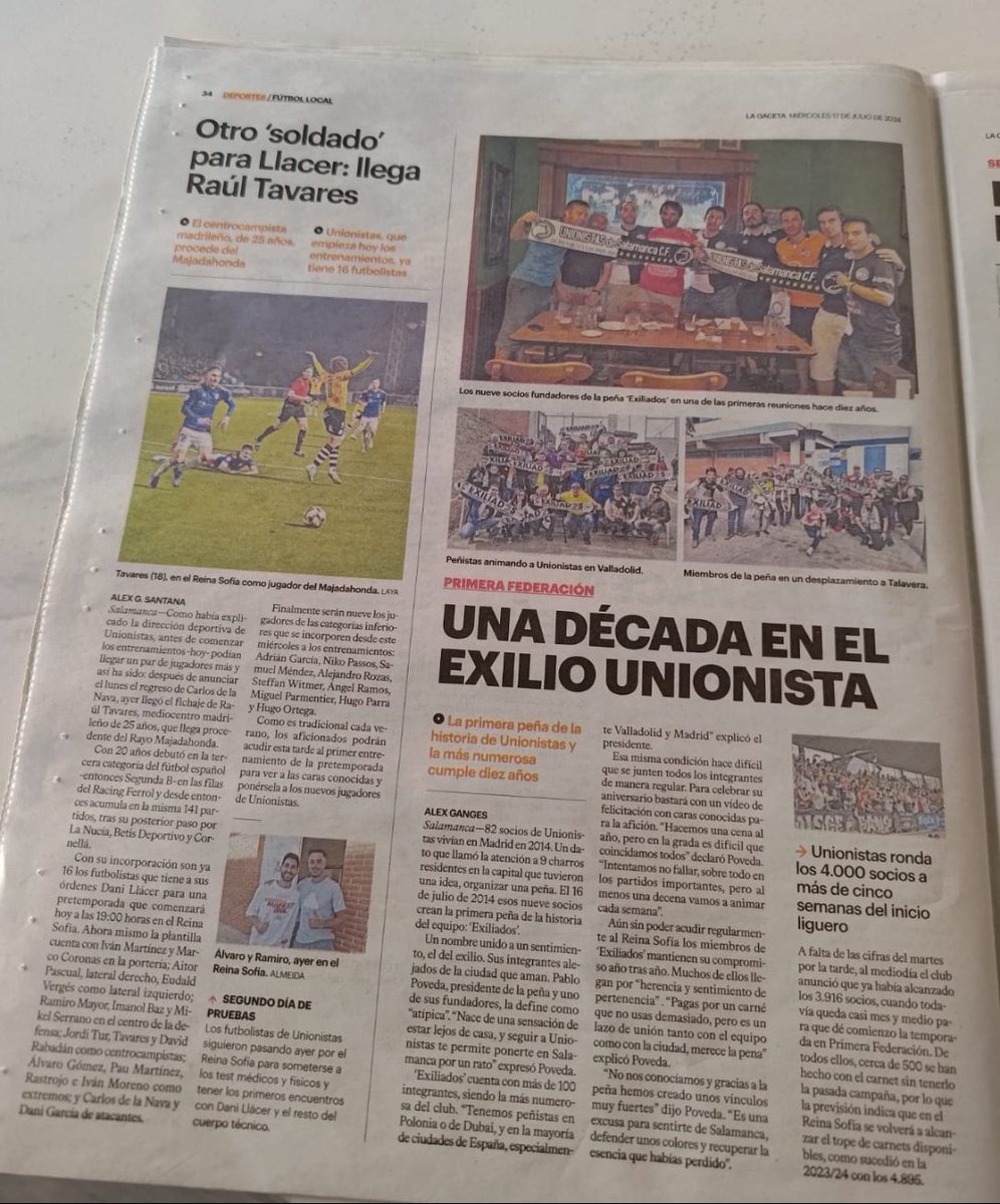 Hoy <a href="/LaGacetaSA/">La Gaceta de Salamanca</a> se hace eco en su periódico impreso del décimo aniversario que celebramos ayer. Gracias a Alex por su interés y por el artículo.