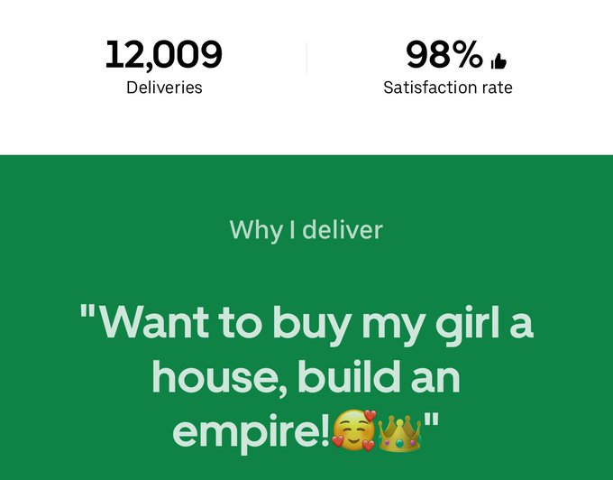 Wishing the absolute best to my ubereats driver today 🥹🥹 https://t.co/pBFcsC23oL