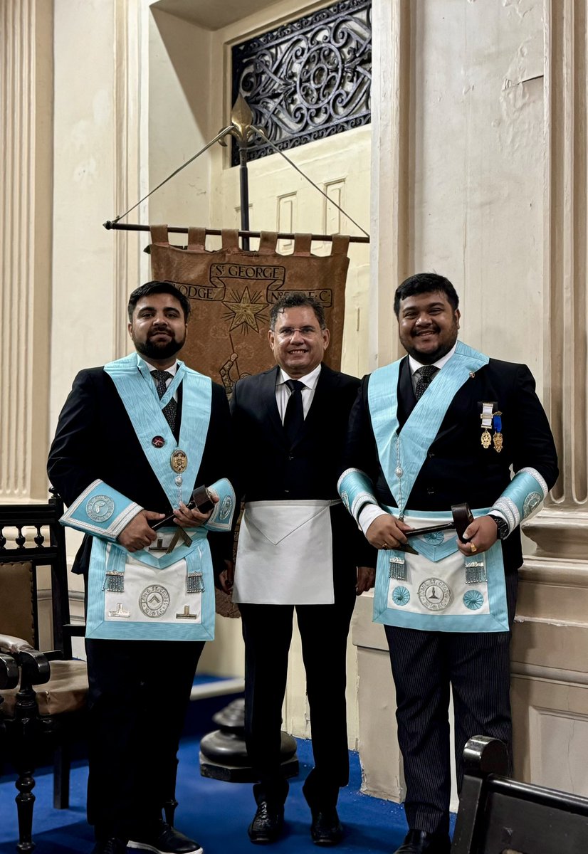 We are thrilled to welcome Bro. Sanjay Mallik to Freemasonry and especially to Lodge St. George No. 549! His initiation ceremony was a memorable occasion for us all. Here's to brotherhood, growth, and shared journeys ahead. Welcome, Bro. Sanjay! #Freemasonry