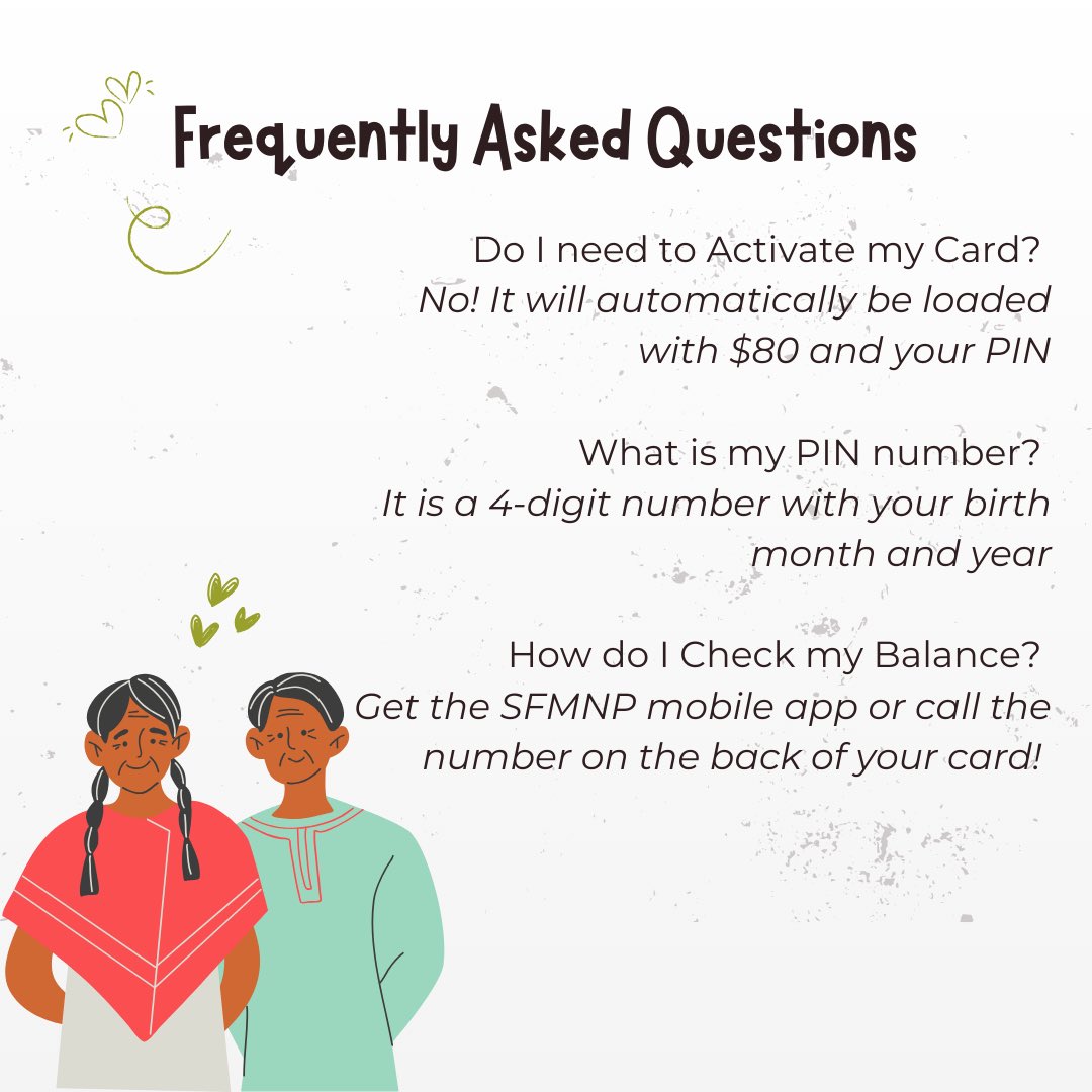 CrisisCXNs's tweet image. Did you apply and receive your card for SFMNP? Learn more about SFMNP and how you can use your benefits! 

#BasicFood #SFMNP #CommunityLivingConnections #FoodResources (1/2)