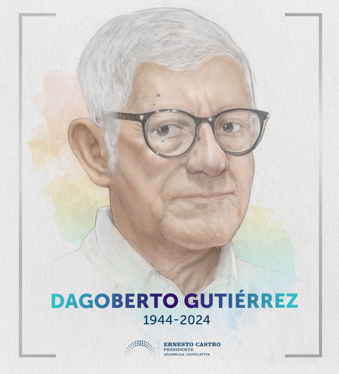 ECastroES's tweet photo. Dagoberto Gutiérrez deja un vacío profundo para nuestro país. Sin embargo, en la memoria de este pueblo quedarán sus palabras, su ejemplo y su honestidad.

En la #Plenaria11, hemos honrado su legado con un minuto de silencio. https://t.co/yR0EFmJ4l6