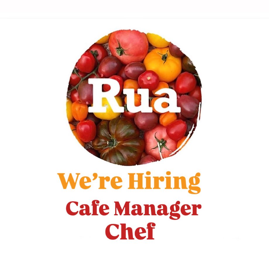 RUA (@rua_mayo) on Twitter photo We are looking for a Chef and a Cafe Manager 🍅
Both positions are daytime hours - caferua.com/jobs  🍅
Please tag &  share to help us spread the word . Míle Buíochas 🙏🏻
.
#jobfairy #mayojobs #caferua #jobalert #countymayo #jobalertmayo #castlebar We are looking for a Chef and a Cafe Manager 🍅
Both positions are daytime hours - caferua.com/jobs  🍅
Please tag &  share to help us spread the word . Míle Buíochas 🙏🏻
.
#jobfairy #mayojobs #caferua #jobalert #countymayo #jobalertmayo #castlebar