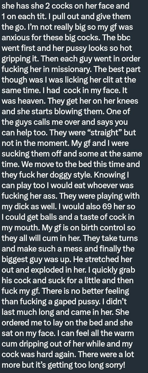 PervConfession's tweet photo. His girlfriend had her first gangbang https://t.co/FiHeYQ8GwI